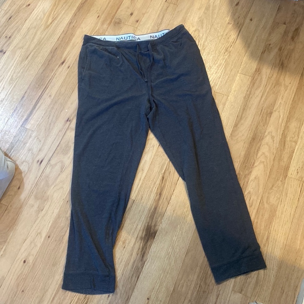 Nautica mens gray joggers large